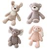 MIHI Plush Toys Food Sanitation Law Fluffy Animal First Baby Shower Newborn Photo of [Authentic, Compliant] Toy, Gift, Gift, (Set 4)