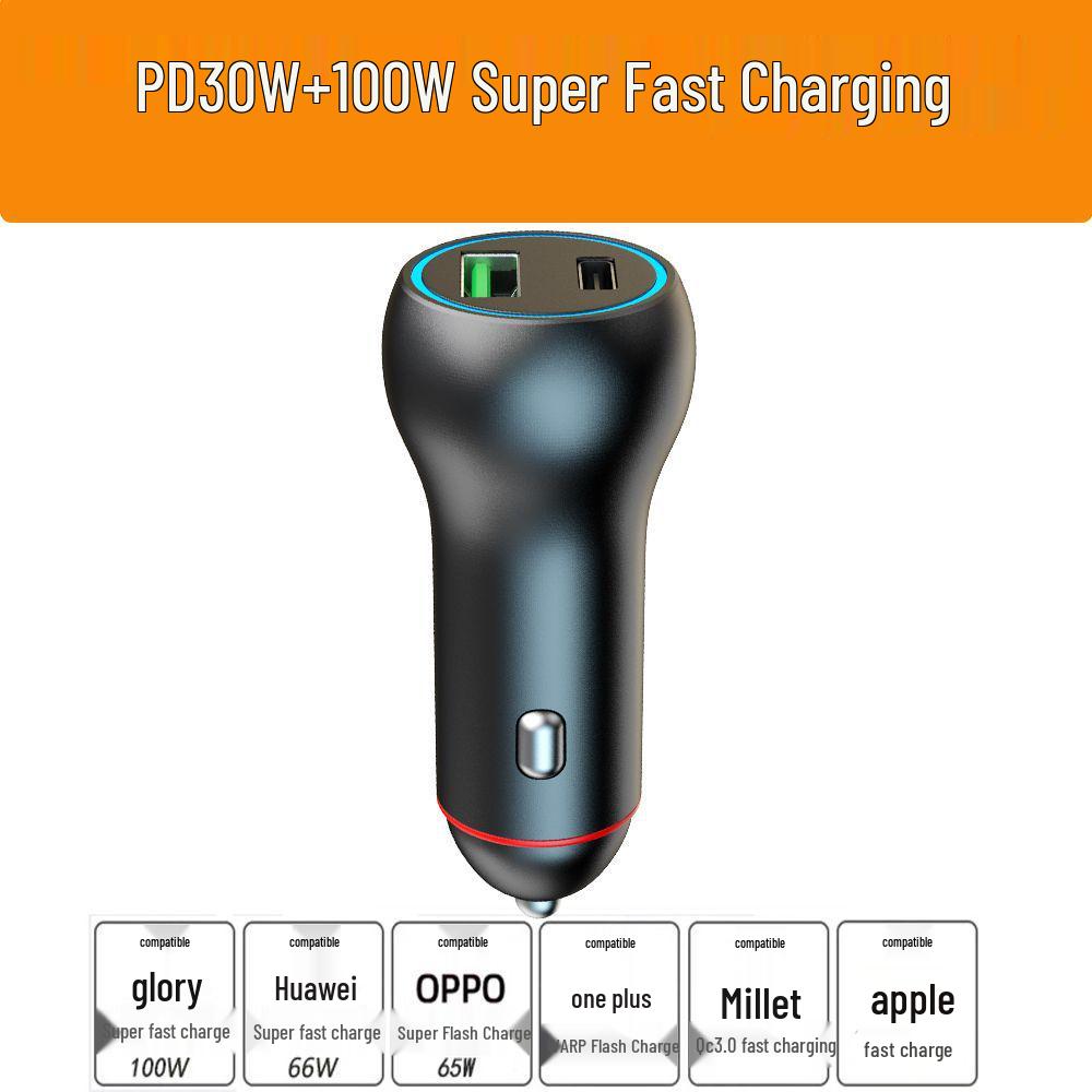 Dual USB Car Charger with Fast Charging & 200W Negative Ion Air Purifier