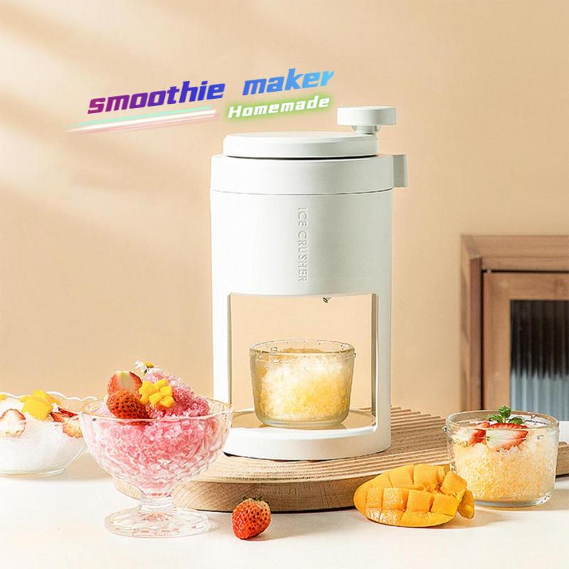 Summer Portable Hand-operated Ice Shaver, Multifunction Ice Crushing Tool for Homemade Fruit Smoothies