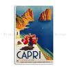 Vintage Capri Italy Travel Digitalvintage Metal Sign Poster Plates Classic Club Cinema Printed Tin Sign Poster