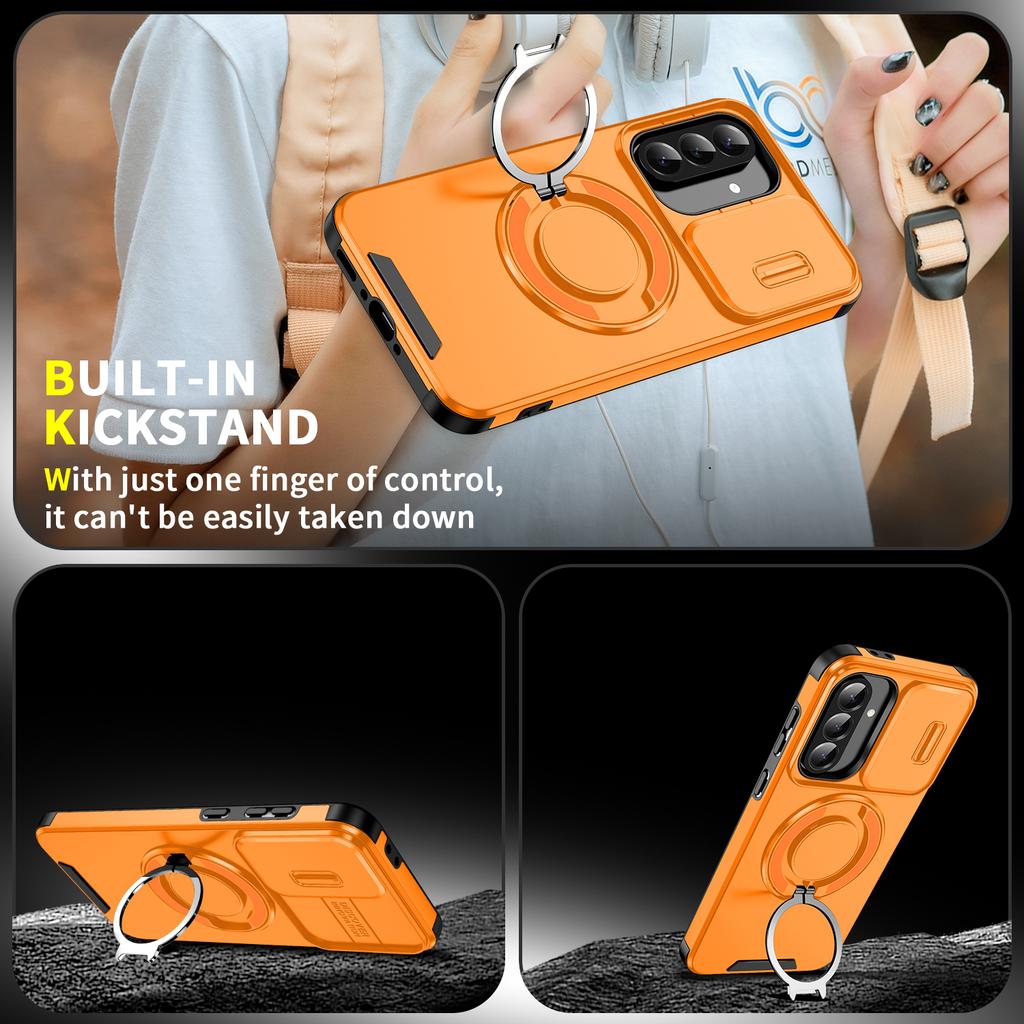 Чехол-подставка с магнитным кольцом для Samsung Galaxy A14 A15 A16 A17 A54 A04S A05S A25 A35 A55 A26 A36 A56 A13 5G TPU Пластиковая задняя крышка