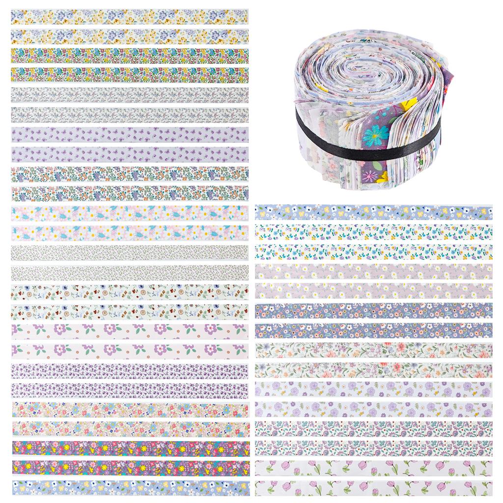 40 шт. Полоски ткани Jelly Roll для квилтинга, рукоделия, шитья, винтажный цветочный хлопковый strip для одеяла, коврика, домашнего декора, изготовления сумок