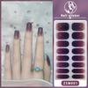 ZSM 3D Gel Nail Wraps, New Viral Elegant Style Waterproof Long Lasting Nail Stickers, No Top Coat Required