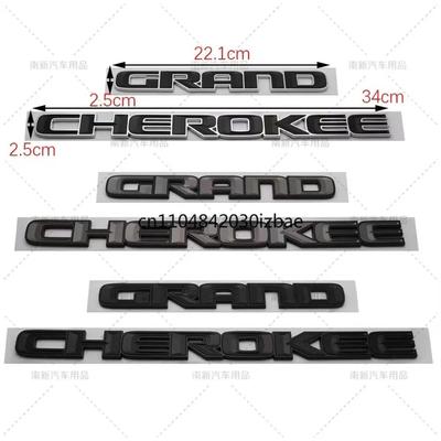3D ABS Хром Черный Логотип Grand Cherokee Буквы Шильдик Значок на Дверь Автомобиля Наклейка Для Jeep Grand Cherokee Наклейка Аксессуары