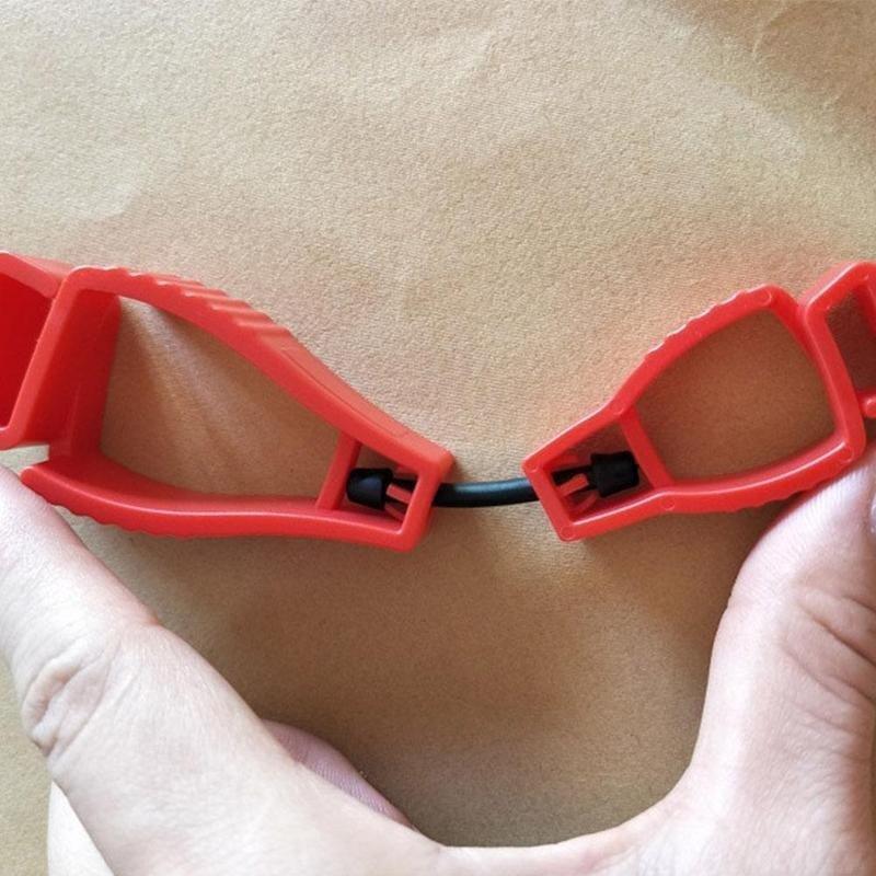 Пластиковый зажим для перчаток Красные рабочие перчатки Зажимы Рабочий зажим Защитные рабочие перчатки Защитная лаборатория