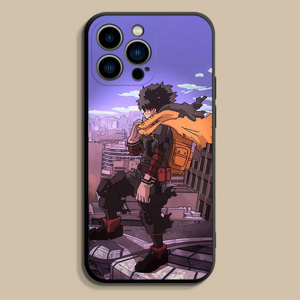 My Hero Academia D-Deku Phone Case For iPhone 17,16,15,14,13,12,Pro,Max,Plus,E,SE4,Air,Mini Black Soft Cover