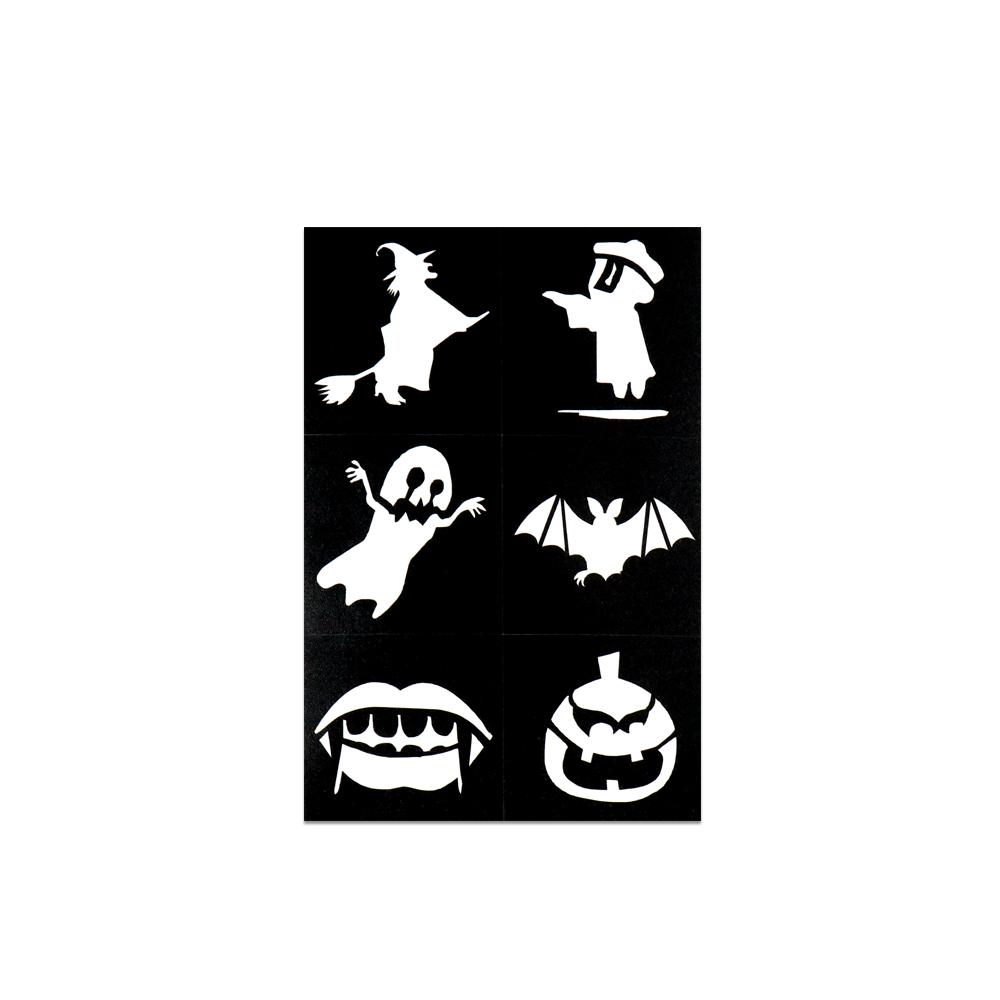 High Quality Professional Custom Special Unique Body Art Templates Universal Self-Adhesive Face Paint Stencils
