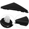 Car Rearview Mirror Triangle Panel Cover for Hyundai Kona 2018 2019 2020 2021 2022 2023 86190-J9000 86180-J9000 Unpainted Black
