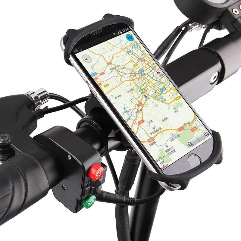 Versatile 360 Degrees Rotate Silicone Cell Phones Holder For Bicycle MTB Bike