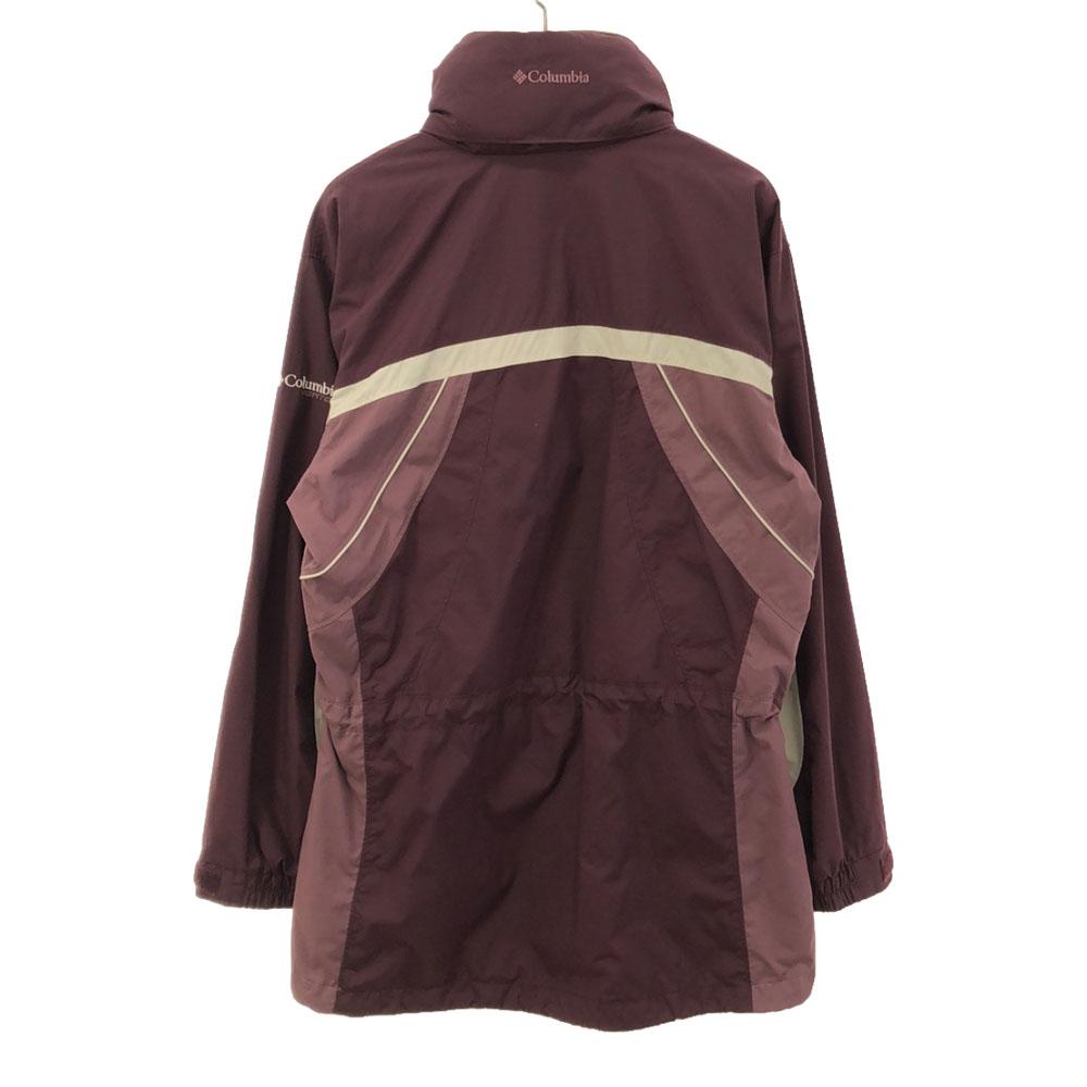 Columbia Нейлоновая куртка S Темно-фиолетовый x белый Для улицы Женская Б/у