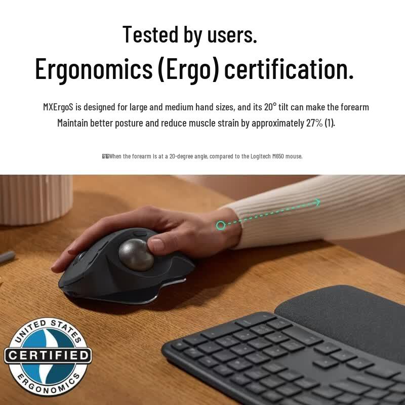 Logitech Беспроводная мышь-трекбол ERGO M575