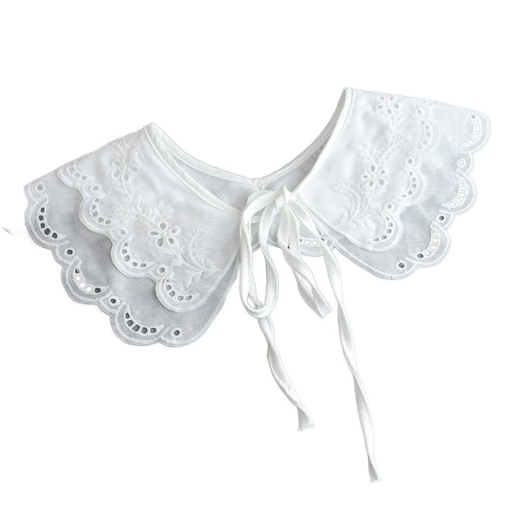 Хлопковый поддельный воротник DIY лацкан половина рубашки отрегулируйте одежду дамы накидка женщины девушки