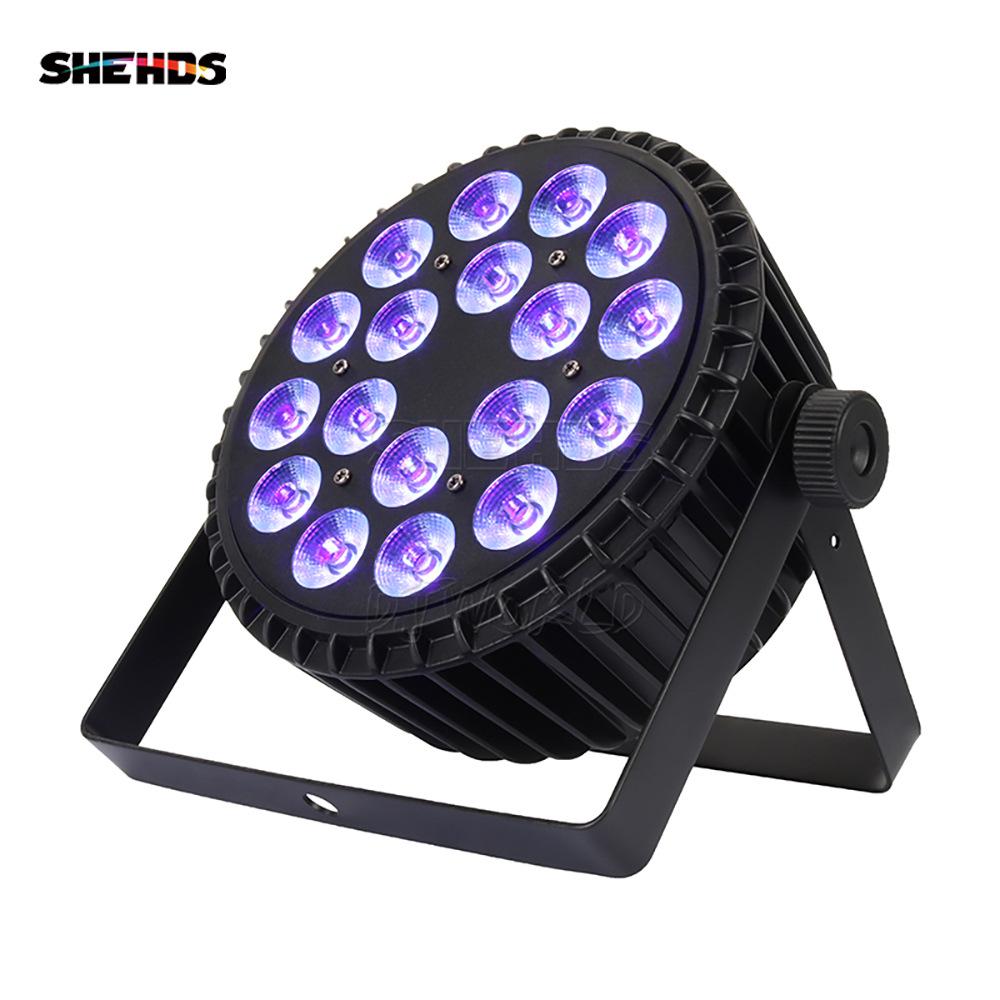 18-Piece Die-Cast Aluminum LED Par Light, 6-in-1 Stage Light Bar for Full-Color Wedding and Performance Atmosphere.