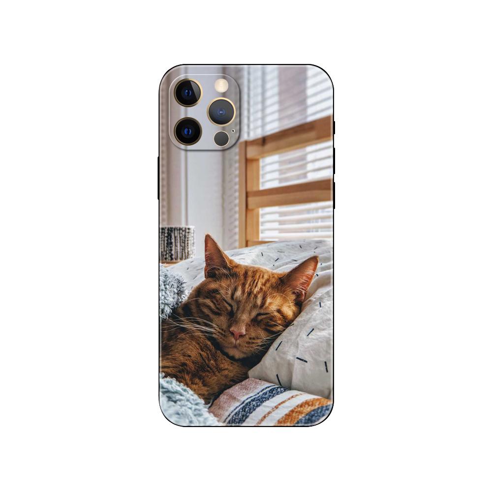 Чехол для телефона с милым рисунком кота для iPhone Xiaomi Mi Samsung Galaxy Redmi Note AS 11 12 13 14 15 22 23 24 5G Pro Plus Max Fe Ultra