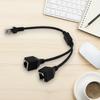 Кабель-адаптер RJ45 (папа) на 2 RJ45 (мама) для интернета, 2-в-1, Plug and Play, медный, сплиттер для домашнего интернета