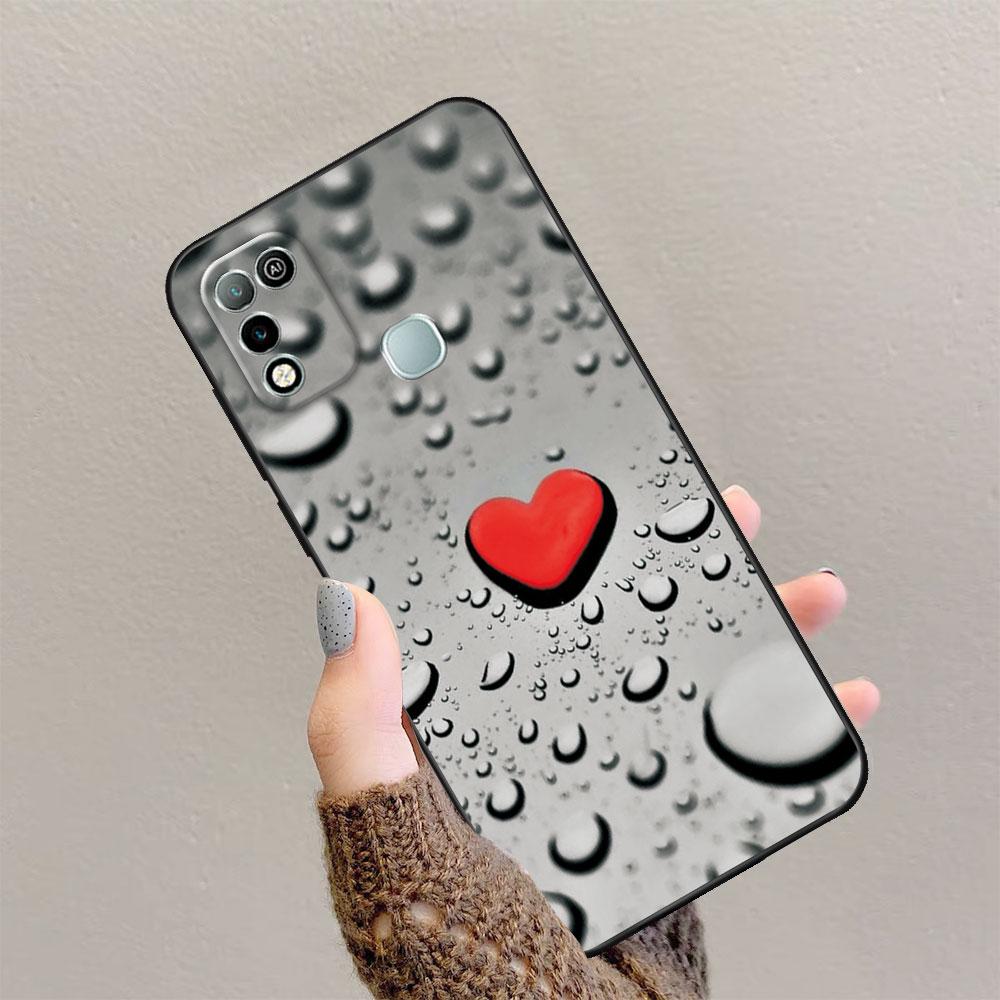 For Infinix Hot 10 Play Case For Infinix Hot 11 Play Leopard Black Matte Soft Case For Infinix Hot 10 11 Play Back Cover Bumper