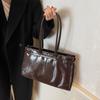 Ретро кожаная сумка через плечо для женщин, новая модная зимняя сумка большой вместимости, высококачественные трендовые сумки