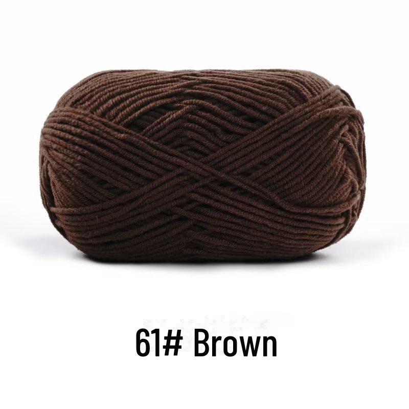 4-х ниточная пряжа из гребенного хлопка для кукол ручной работы, 40 г молочного хлопка, набор материалов для кукол своими руками