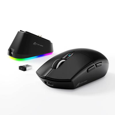 Беспроводная игровая мышь ATTACK SHARK G3PRO с RGB-подсветкой и зарядкой, более 100 миллионов нажатий, 180 часов работы от батареи, 500 мАч, высокая, BK52820, набор, веб-драйвер, док-станция 2,4 ГГц,
