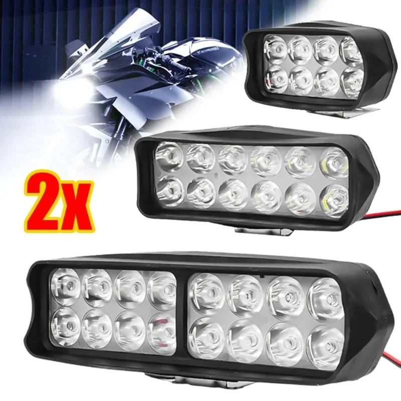 8/12/16 светодиодных рабочих фар для автомобиля 12 В, универсальные фары для внедорожников, грузовиков, модифицированные фары для мотоциклов, противотуманные фары, лампы DRL