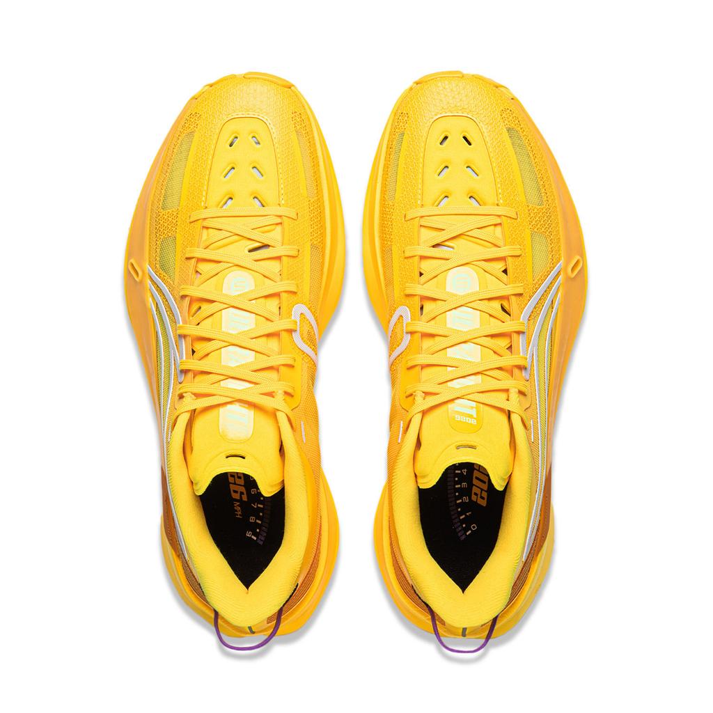 Li Ning ULTRALIGHT Амортизация Устойчивость к истиранию Дышащие Упругость Сцепление Низкие Баскетбольные кроссовки Мужские Желтые ABAW005-6