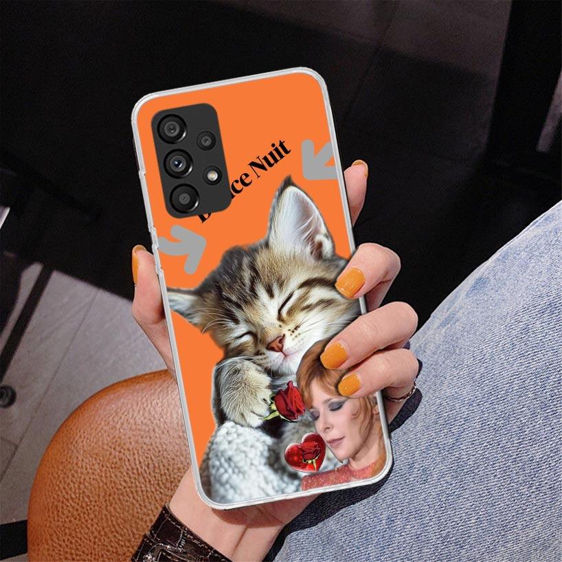Mylene Farmer Phone Case For Samsung Galaxy A52 A32 A22 A12 A51 A31 A50S A30S A20S A10S Note 20 Ultra 10 Plus S10 A72 A71 Galaxy
