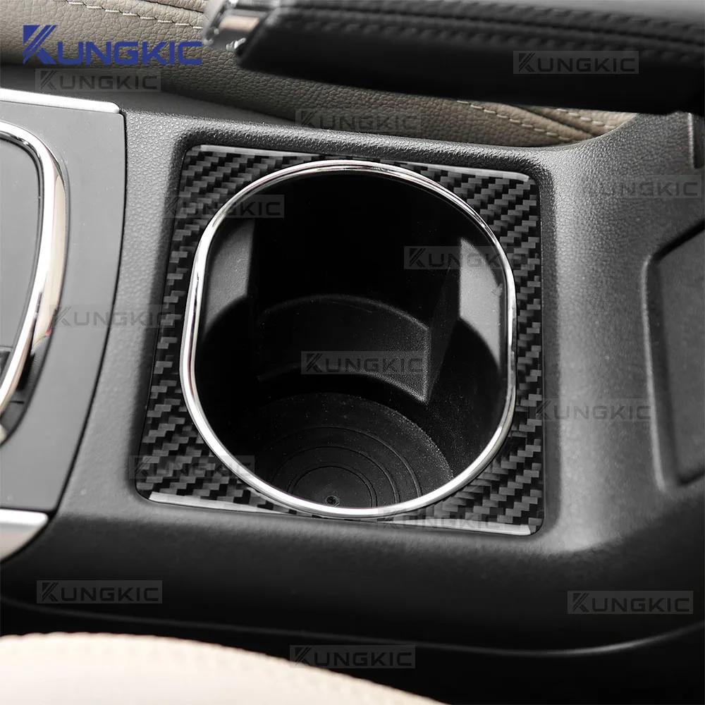 For Mercedes-Benz A-Class W169 B-Class W245 2004 2005 2006 2007 2008 2009 2010 2011 Real Soft Carbon Fiber Cup Holder Panel Trim