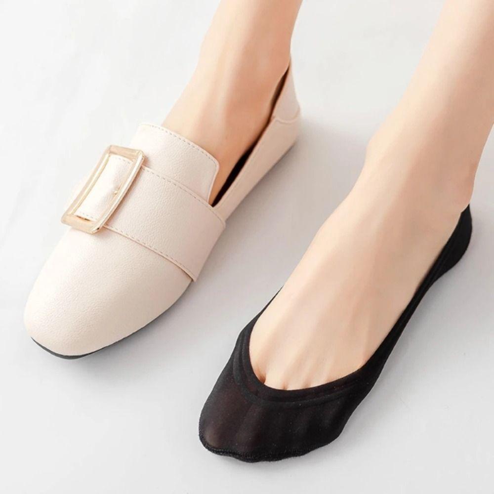 Силиконовые невидимые носки Ультратонкие Нескользящие носки Новые носки-лодочки из ледяного шелка