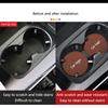VEDB9 2PCS Car Non Slip Water Cup Pad Leather Coasters Mat For Ford ST Racing RS S Mustang Kuga Fiesta Fusion Mondeo Edge Ranger S-Max