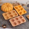 Thanksgiving Silicone Cake Mold for Pumpkin Fall Leaf Shapes Reusable Flexible Chocolate