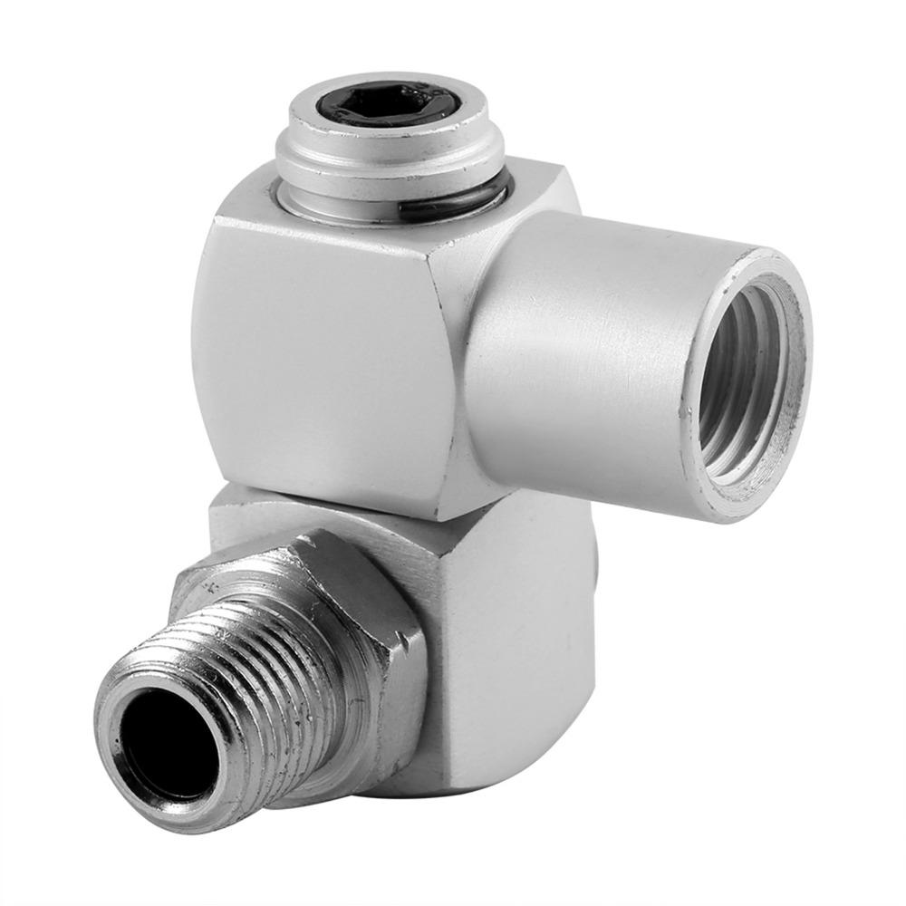 4Pcs 1/4NPT Thread Universal Swivel Connector Pneumatic Connector Air Pipe Connection