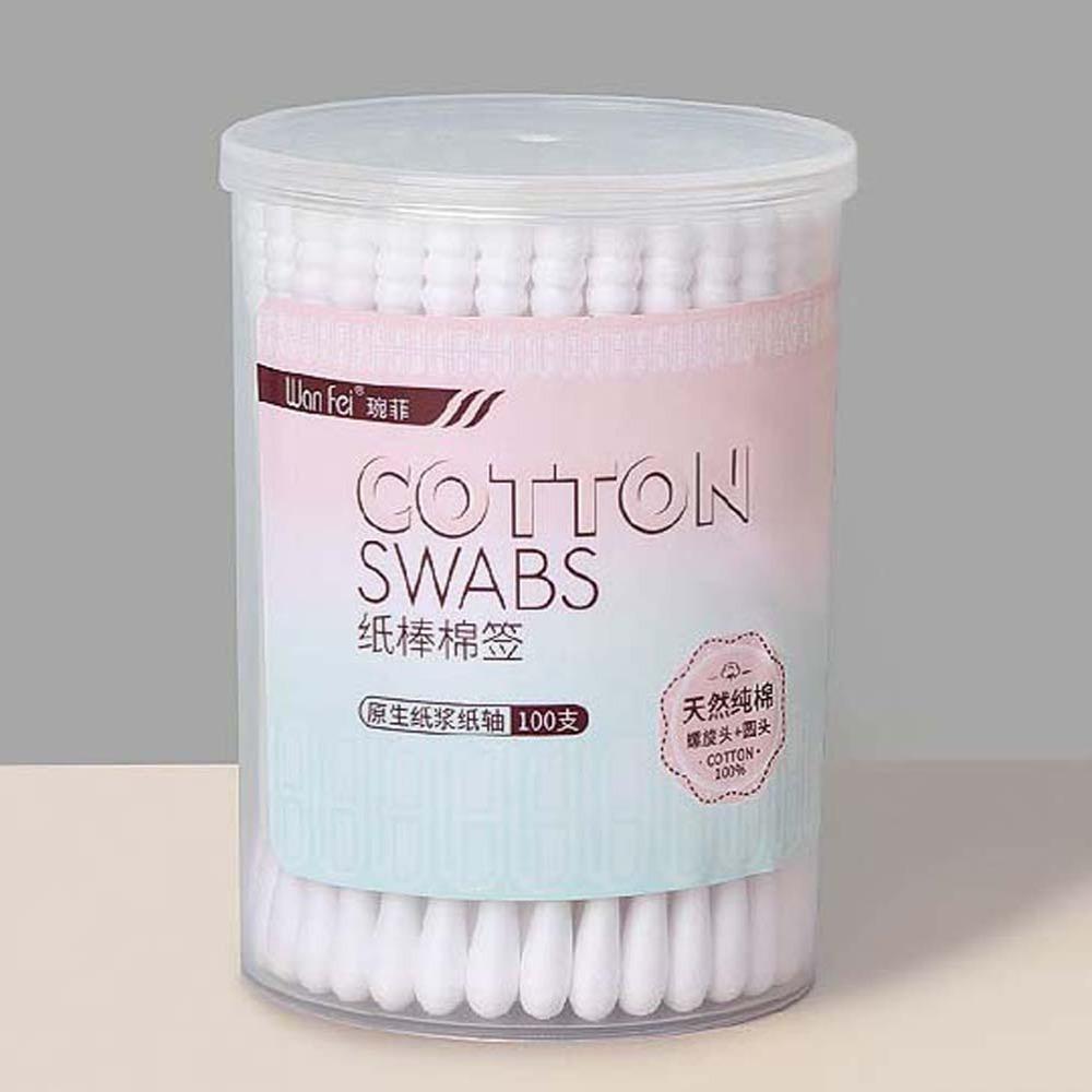 Ватная палочка с двойной головкой, ватные тампоны, средство для чистки ушей, ватная палочка для макияжа, портативный бытовой прибор