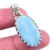 Natural Republic Ларимар Драгоценный камень 925 Проба Серебро Подвеска 1,50'' d6p65
