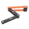 Bike Folding Lock Prevent Theft Waterproof Rust Proof Foldable Bicycle Lock for Electric Bike Motorcycle Black Orange