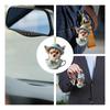 Симпатичные акриловые качели, собака, чашка, дизайн, украшение для интерьера автомобиля, плоское акриловое зеркало заднего вида, декор для интерьера автомобиля