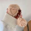 Korean-style plush 3D heart case compatible with AirPods 1/1 Pro1 Wireless Bluetooth 1/1 Gen earphone case