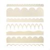 7Pcs Fan Shape Decorative Wood Trim,Wooden Moulding,DIY,Wave Molding Unfinished for Door