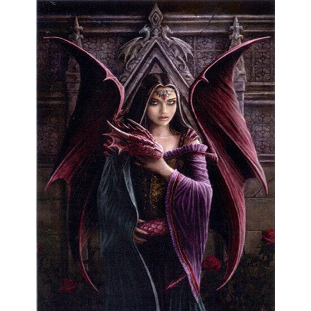 5D DIY Алмазная картина Полный круглый Алмазная вышивка Мозаика Алмазный горный хрусталь Картинки Украшения для дома