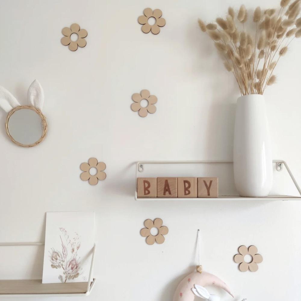 Облака Наклейки на стену Сделай сам 3D Наклейки на стену Деревянные наклейки Настенные украшения Украшение детской комнаты