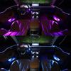Автомобильная панель окружающего освещения с несколькими режимами RGB, универсальная светодиодная внутренняя лампа со скрытой полосой, атмосферная лампа