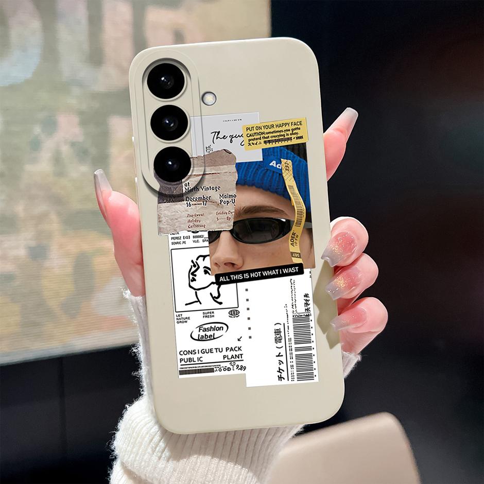 For Samsung Galaxy S26 Plus Ultra Case Pretty Sweet Girls Liquid Silicone Bumper Cover For SamsungS26 Ultra GalaxyS26Plus Fundas