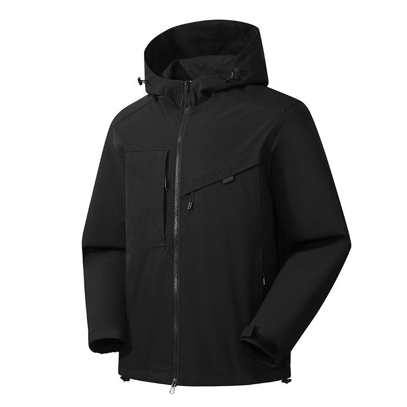 Men's New Autumn Outdoor Storm Jacket Windproof Waterproof Sports Windbreaker Single-layer Hooded Mountaineering Clothing for Men and Women