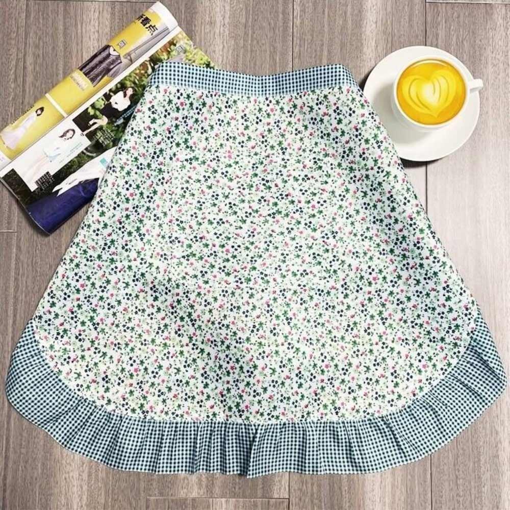 Дышащий фартук на талию с кружевом, фартук половинный для официанта, сувениры для вечеринки, кухонный