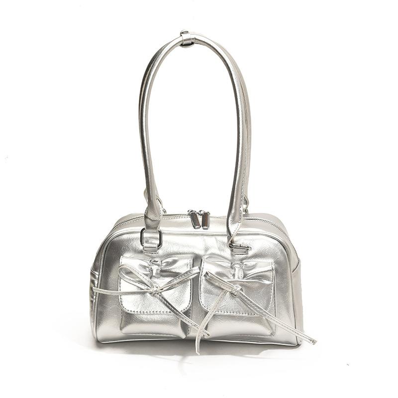 Сумка под мышкой Bow Spice Girl Женская 2025 Новая летняя сумка-тоут На плечо Сумка-боулинг Подушка Сумка для поездок