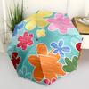 1pc Floral Pattern Automatic Folding Umbrella - 8-Rib Automatic Open/Close, Large Canopy Birthday Festival Gift yy251217117