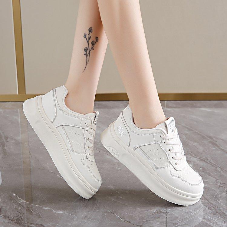 2025 Little White Shoes Children's Autumn New Korean Version Ins Female Students Platform Casual Sports Board Shoes Street Shoes