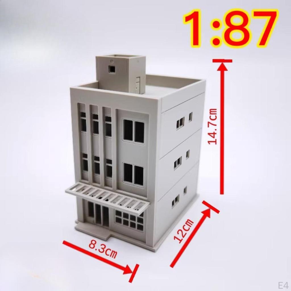 1/87 Building Model Kits Assembled Layout Scenery Educational Railway