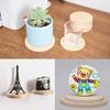 5Pcs Round Wood Coasters For Diy Crafts And Home Decor - 4 Inch Diameter, Natural Wood Material, Suitable For Painting