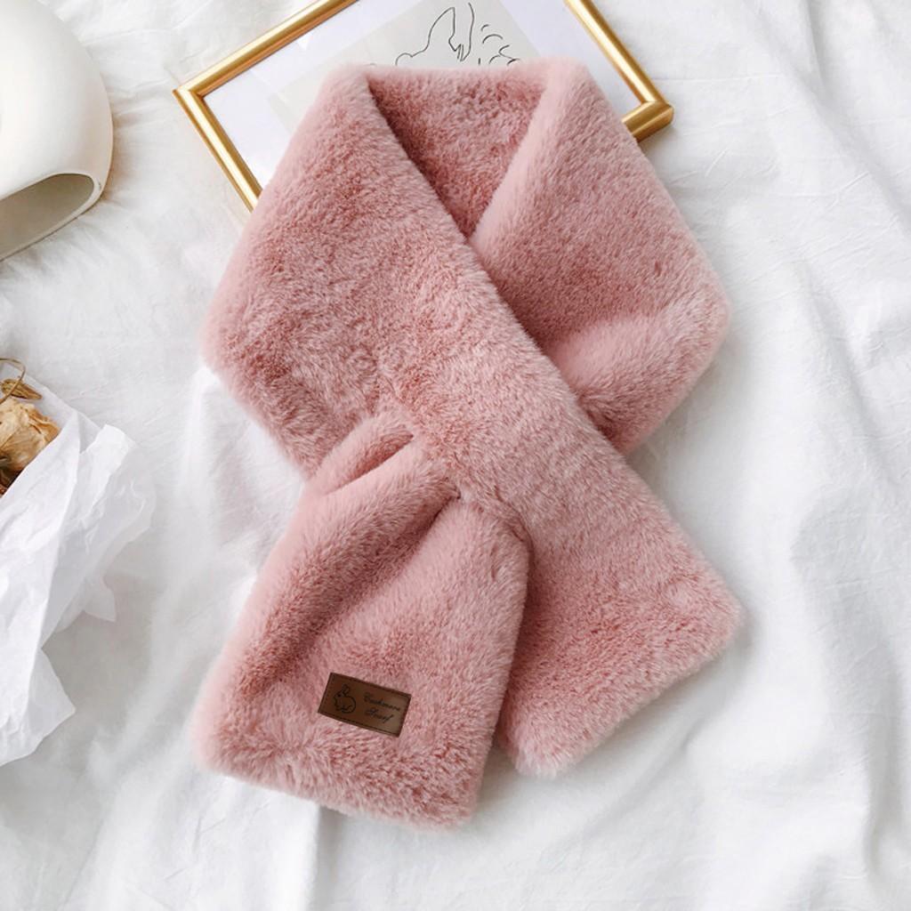 Женская мода Зимний искусственный шарф Цветная верхняя одежда Шарф Теплый