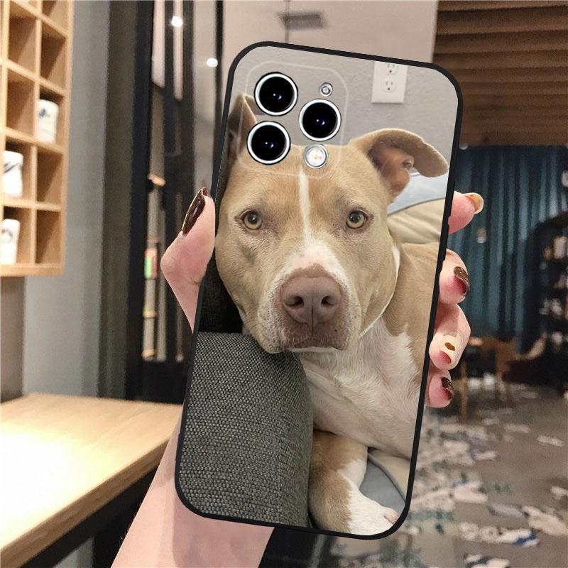 Phone Case Carcasa Funda For iPhone 17 Pro Max 17 Air 16 15 14 13 Pro Max 15 16 Pro 15Plus Pitbull Terrier Dog